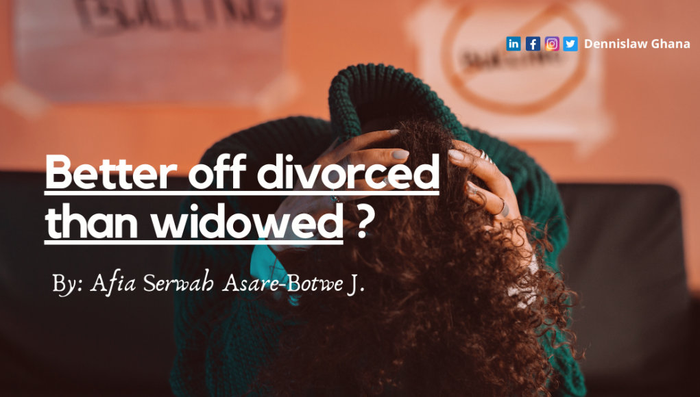 Better off divorced than widowed?